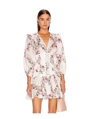 Zimmermann Floral Ruffle Dress